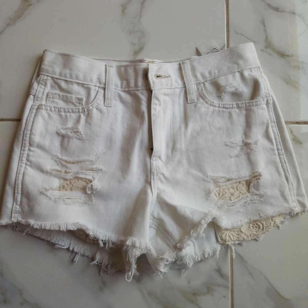 NWT Hollister High Rise White Shorts